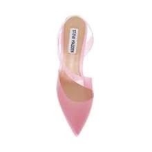 Vienne Pink Ankle Strap Pointed Close Toe Stiletto Heeled Sandals - Pink - View 5