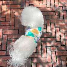 夏季薄款透气宠物背心背带，适合泰迪、贵宾犬、约克夏犬等小型犬种 - 彩色 - 查看 3