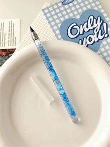 1 pieza Portaminas multicolor de arena movediza, minas HB irrompibles, lápices de pintura de 12 colores, bolígrafo creativo y duradero de alta tecnología, apropiado para escuela, oficina y regalo de regreso a clases