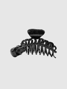 1pc Gothic Style Hollow Skull Hair Clip, Suitable For Women Daily Wear, Perfect Holiday Gift
