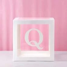 1PC Transparent Letter Ba.By Shower Box Birthday Wedding Custom Name Balloon Box 1st Birthday Party Decorations Honey/Sweetheart/Darling Ki/Ds Ba/Byshower Gi/Rl,Christmas Decorations Large Transparent Box,Decorations For Holiday Party Decorations, Home Decor, Fireplace Decor,Ba/By Shower Box