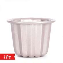 CHEF MADE 1pc 2.6inch Carbon Steel Nonstick Canele Cake Baking Mold, Frenchy Champagne Gold Oven Baked Cupcake Pan - Champagne - View 14