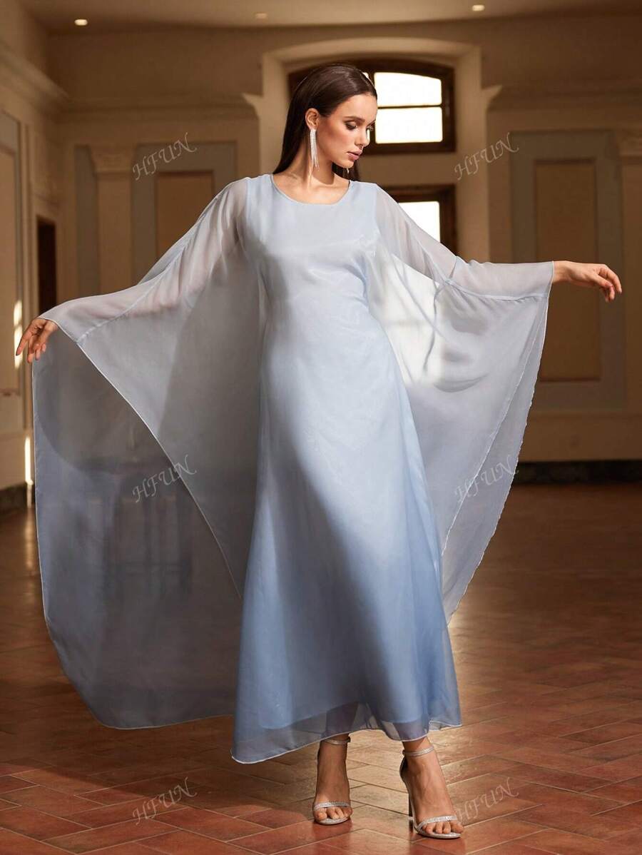 Women Elegant Casual Round Neck Dress, Party Dress, Wedding Guest Dress, For Cocktail
