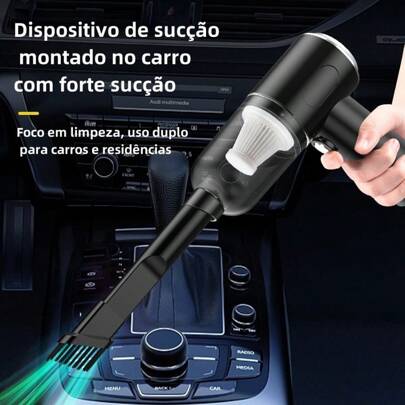Mini Aspirador de Pó Portátil Sem Fio USB Recarregável Bivolt Limpeza Doméstica Casa Sofá Automotivo Envio Imediato