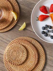 1 pieza Salvamanteles de vid, tapete resistente al calor para uso doméstico para ollas, tazones, mesa de comedor, platos, tazas, soporte para tetera