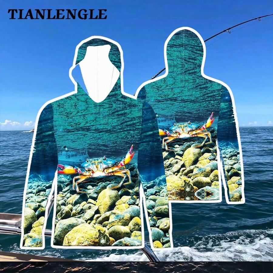 TIANLENGLE Men's Fishing Jacket, Clothing For Fishing - Olive Green - View 1