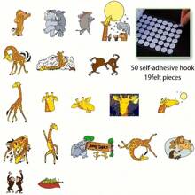 BELLKIDS 11 件/套(棕熊,棕熊,你看到了什么?)毛毡故事套装,讲故事表演道具,蒙特梭利玩具,感官认知,阅读游戏,毛毡玩具,适用于课堂,家庭,亲子互动道具,学生教具 - 彩色 - 查看 16