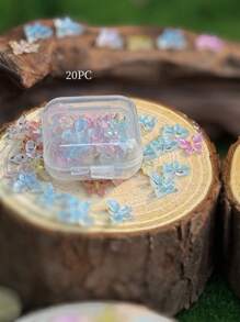 100Pcs Tiny Mix Butterflies Miniature - Fairy Garden Ornament, Micro Landscape DIY Crafts Decoration Gifts