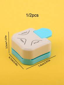 1/2 Pcs Round Corner Hole Punch, Minimalist & Practical Multi-Function,Back To School,School Supplies - Multicolor - View 7