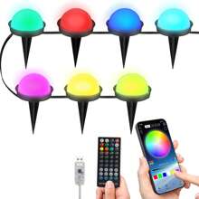 1 pièce Lampe de sol musicale - réglable par télécommande et application - couleurs vives et rêveuses, multi-couleurs réglables - convient pour la Saint-Valentin, Pâques, les anniversaires, les mariages et autres festivals pour décorer les allées, les cours et les pelouses