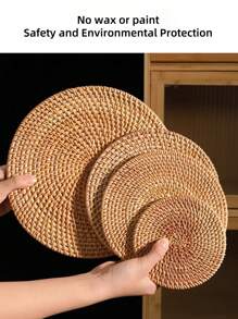1 pieza Salvamanteles de vid, tapete resistente al calor para uso doméstico para ollas, tazones, mesa de comedor, platos, tazas, soporte para tetera