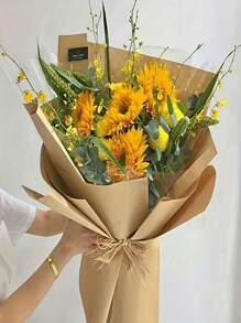 1 Roll Single Layer Single-Sided Coated Kraft Paper, Apparel Fabric Sample Paper, Packaging Paper, Coated Paper, Gift Wrapping, Flower Bouquet Wrapping, Suitable For Apparel Design, Fresh Flower Packaging, Gift Box Packaging, Birthday DIY Wrapping, Back To School, Valentine's Day, Christmas Eve Packaging, Etc.