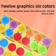 1pc Children's Color Matching Shape Sorting Egg Montessori Puzzle Toy, Early Educational Smart Eggs For Toddlers & Babies, Hands-On Learning, Parent-Child Interaction, Exercise Coordination Ability