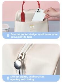 1 Stück Bento Tasche, isolierte Tasche mit Kältepack für Ausflüge, Picknick, Handtasche, isolierte Lunch Box Tasche