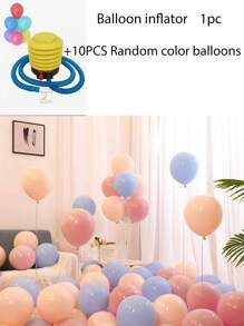 1/2 pezzi portatile gonfiatore per palloncini, gonfiatore a piede ad alta pressione per palloncini, pompa portatile a mano moderna per gonfiare palloncini da festa, gonfiatore portatile a pressione per palloncini, gonfiatore manuale in plastica per palloncini da matrimonio, gonfiatore a piede o a pressione manuale, perfetto per palloncini e anelli da nuoto, forniture per feste, forniture per le vacanze