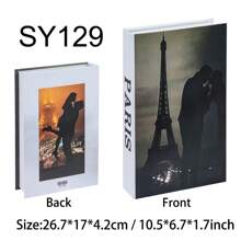 Bộ 3/2/1 món đồ trang trí giả sách. Phong cách trang trí nhà cửa hiện đại, với hình ảnh tên các thành phố quốc tế và các địa danh nổi tiếng - lấy cảm hứng từ nhà thiết kế, được làm từ ván ép (không có chức năng sử dụng). Lý tưởng để trang trí phòng khách, mặt bàn, tường. Phù hợp với nhiều không gian (phòng ngủ, văn phòng, phòng tắm, mặt bàn, tủ TV, sảnh, kệ sách). Món quà tuyệt vời cho các dịp lễ. - Đen và xám - Xem 10