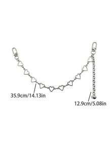 Elegant Rhinestone Design Metallic Bag Chain Charm Accessory European And American Style Beach Vacation Y2K - Multicolor - View 2