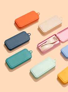 Juego de vajilla reutilizable de paja de trigo personalizado, gran regalo para hijo, hija, padres, abuelos, amigos, novia, compañeros de trabajo - Multicolor - Ver 8