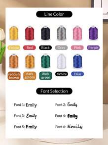 1/2Pcs Custom Boat Tote Bag, Customized Embroidered Name Bridesmaid Tote Bags, Customizable Women Tote Bag, 34x29cm, Green/Black/Pink/Khaki, Personalized Birthday Gift, Canvas Tote Bag, Custom Text Tote, Bachelorette Gift Shopping Bag, Wholesale Tote Bag, For Her Girlfriend, Family, Friends, Women, Rookies & White-Collar Workers For Anniversaries, For Birthdays, For Holiday/Vacation, For School, For Business/Commute/Work/Office - Multicolor - View 6