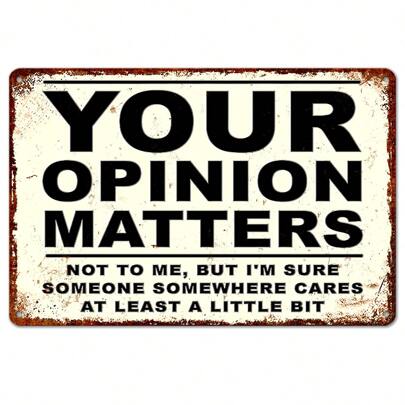 1 件复古金属讽刺标语“你的小齿轮很重要”趣味海报，适合户外墙面装饰，如街道、庭院、门廊、车库、家居、咖啡馆、酒吧、俱乐部、男士专属空间、餐厅、商店、农场、花园、乡村风格墙面艺术铁皮标牌，节日礼物（8 英寸 x 12 英寸 / 30 厘米 x 20 厘米），随机孔型