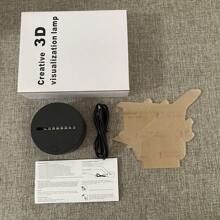 1pc Personalized Touch-Sensitive 3D Airplane Night Light, 7-Color Changing Lamp As Festival Gift, Room Decor - Multicolor - View 8