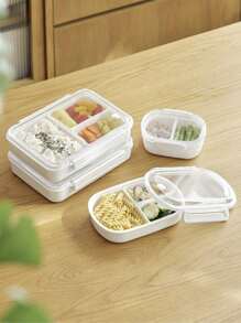 1PC Compartmentalized Sealed Bento Box Lunch Box, Microwaveable Lunch Box, Portable Fruit Box, Outdoor Picnic Cooler, Essential For Office Workers, Back-To-School Supplies