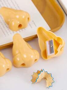 1 件/3 件/5 件儿童趣味鼻铅笔刀，酷炫时尚文具，新颖设计，恶作剧礼物，独特设计的铅笔刀，有趣的学校用品和教师奖励礼物，节日、生日、派对礼物 - 彩色 - 查看 6