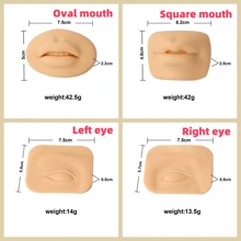 Modèle en silicone avec caractéristiques sensorielles artificielles humaines. Oreilles, yeux, bouche, nez pour l'enseignement, la pratique, le choix des oreilles, l'acupuncture des oreilles, les boucles d'oreilles, les appareils auditifs. Modèle en gel de silice.