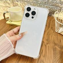 Funda de teléfono a prueba de choques con cojín de aire, adecuada para Apple 15 ProMax/16/14/13/12/X/16 PRO/11/12 PRO/15 PRO, minimalista, nueva y suave, anti explosión