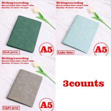 1/2/3 Libros, Cuaderno con tapa blanda desmontable, 60 hojas 120 páginas, estilo minimalista; Material suave, encuadernación espiral para reemplazo fácil, papel amigable con los ojos para escritura a doble cara, adecuado para oficina/escuela/vida diaria/cuaderno/bloc de dibujo, disponible en dos tipos de páginas, rayadas y en blanco.