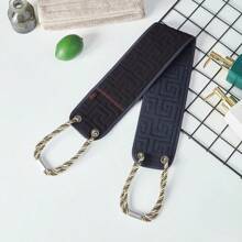 双面强力背部擦洗毛巾，带拉力条，男女适用，强力清洁和泥浆擦洗工具，长背部擦洗毛巾 - 浴室擦洗配件家居浴室装饰秋季装饰返校