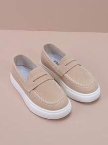Children's Fashion 2025 Versatile Flat Casual Sneakers Lightweight Low-Top Sports Shoes - Khaki - View 2