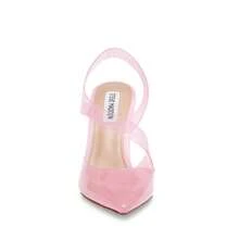 Vienne Pink Ankle Strap Pointed Close Toe Stiletto Heeled Sandals - Pink - View 3