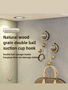 1/2pcs Suction Cup Hook, Wall Installation Without Punching, Metal Material, Strong Load-Bearing, Invisible Design, Easy To Install, Modern Style, Suitable For Bathroom, Home Decoration, Practical Hook Home Bathroom Decor Bathroom Organizer Summer