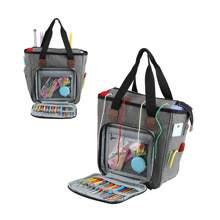 1 Piece Solid Color Sewing Machine Storage Bag Modern Style Polyester Household Small Sewing Machine Bag Large Capacity Portable Handheld Toolkit For Outdoor Travel