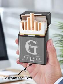 Hộp đựng thuốc lá cá nhân hóa, chất liệu kim loại mài bóng, có khóa từ tính, chứa được 20 điếu thuốc. Là món quà tuyệt vời dành cho bố, các cặp đôi, anh em trai, và phụ nữ. Khắc chữ, nhiều màu sắc, dễ thương, đáng yêu, ngộ nghĩnh, Kawaii, Y2K, thời trang, unisex, giản dị, tùy chỉnh, cá nhân hóa, độc đáo, quà tặng lý tưởng cho người yêu, bạn trai, bạn gái, gia đình, bạn bè, nhân dịp kỷ niệm, ngày Valentine, ngày của mẹ, sinh nhật, ngày thiếu nhi, ngày của cha, lễ tốt nghiệp, đám cưới, tân gia, quà sinh nhật. - Nhiều màu - Xem 7