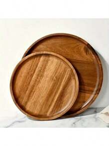 1 bandeja de madeira natural, decoração rústica para casa, bandeja de madeira multiuso, para sabonete, toalha, enfeites, vela, difusor, vaso, joias, adequada para banheiro, penteadeira, armazenamento, área externa, festa, presente de casamento e decoração para banheiro em ocasiões especiais, volta às aulas