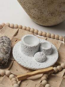 1 Stück Harz Galaxy Textur Design Räucherstäbchen Halter, Salbei Stange Halter, Räucherstäbchen Halter & Kerzen Tablett Set, multifunktionale Dekoration - einzigartiges Wohnaccessoire für Entspannung und Meditation