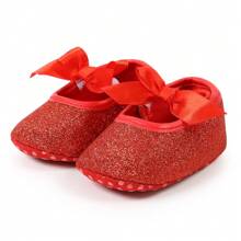Infant Girl Moccasins Princess Sparkly Mary Jane Dresses Shoes Premium Lightweight Soft Sole Crib Shoes Toddler Shoes