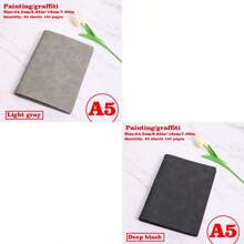 1/2/3 Libros, Cuaderno con tapa blanda desmontable, 60 hojas 120 páginas, estilo minimalista; Material suave, encuadernación espiral para reemplazo fácil, papel amigable con los ojos para escritura a doble cara, adecuado para oficina/escuela/vida diaria/cuaderno/bloc de dibujo, disponible en dos tipos de páginas, rayadas y en blanco.
