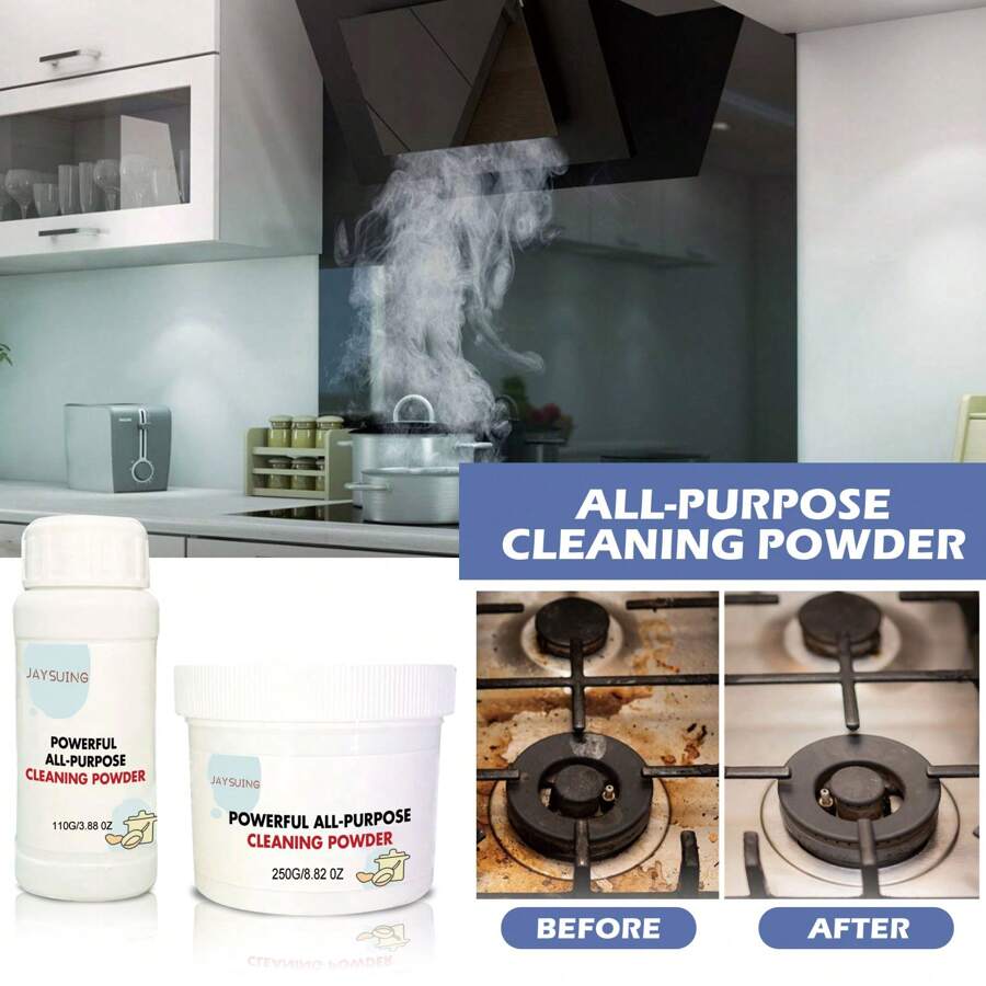 Multifunctional Cleaning Powder Clean Kitchenware Remove Rust Kitchen Heavy Oil Stain Stove Hood Clean