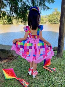 Luxury Children's June Party Dress Quadrilha São João - Various Prints - 1 To 16 - Nhiều màu - Xem 4