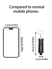 1PC Safety Hammer Car Window Breaker Seat Belt Cutter Two-In-One Window Breaker Car Life-Saving Broken Glass Escape Device Car Multi-Function Emergency Device Tool With For Land And Underwater Lightweight Car Keychain Bag Charms Essential Keychain For Outdoor Workers - Multicolor - View 8