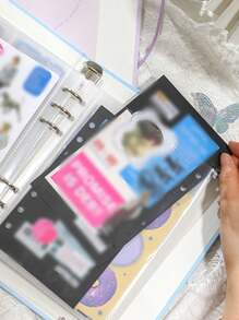 10pcs Clear Photo Album Page Back To School - Clear - View 7