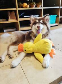 狗狗毛绒睡眠伴侣 耐咬 发声玩偶 安抚玩具 防止破门 咀嚼 金毛猎犬 柯基犬 狗狗 宠物用品 - 彩色 - 查看 2