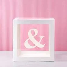 1PC Transparent Letter Ba.By Shower Box Birthday Wedding Custom Name Balloon Box 1st Birthday Party Decorations Honey/Sweetheart/Darling Ki/Ds Ba/Byshower Gi/Rl,Christmas Decorations Large Transparent Box,Decorations For Holiday Party Decorations, Home Decor, Fireplace Decor,Ba/By Shower Box