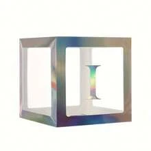 1 pièce Boîte à lettres transparente personnalisée pour anniversaire, mariage, boîte à ballons avec nom, décorations pour 1er anniversaire, miel/chérie/chéri, décorations de Noël, grande boîte transparente, décorations pour fête, décoration de maison, décoration de cheminée, boîte de douche (les matériaux en papier sont sujets à la casse)