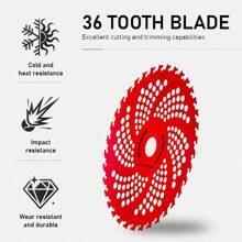 TUNGFULL Lawn Mower Weeder Blades Weeding Grass Beaters Alloy Circular Saw Blade 36Tooth Saw Blade Weeding Irrigation Machine Accessories