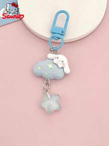 Sanrio Various Sanrio Cartoon Kuromi And Cinnamon Roll Key Chains, Cute Cloud Style Backpack Accessories, Romantic Gifts For Couple & Best Friends