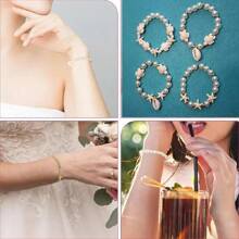 1000pcs Ocean Theme Bracelet Making Kit Set, Includes Shells, Turtles, Letters, Heart Shaped Beads For DIY Bracelets, Jewelry, Keychains, Accessories, Fashion Gifts - Multicolor - View 3